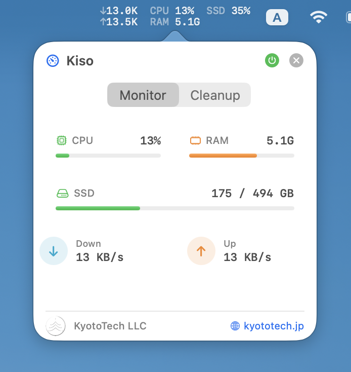 KisoStats Monitor